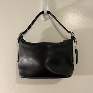 Coach Black Leather Shoulder Bag